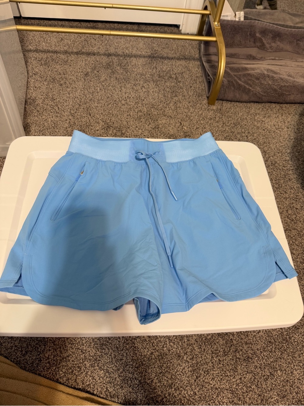 Lululemon license to train 4 inch aero blue Shorts